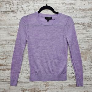 Banana Republic 100% Merino Wool Women's Sweater Size XS Lilac Spring Preppy